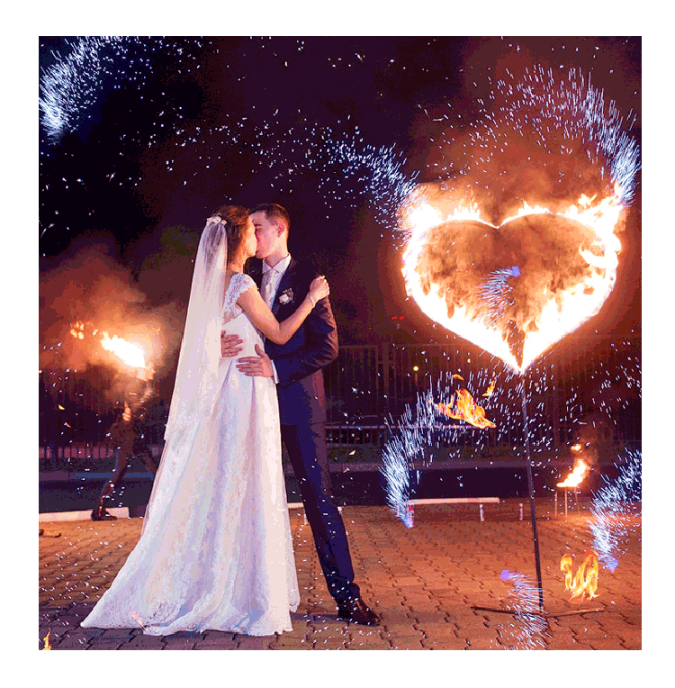 Организация пиротехнического шоу на свадьбу  Каменка Архангельская область | kamenkaarhangelskaya.salutsklad.ru