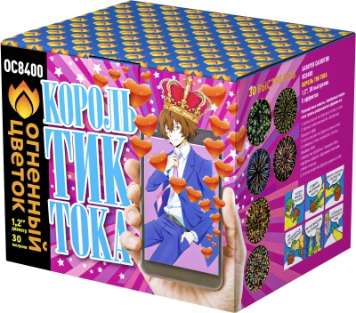 Король Тик-Тока Батарея салютов купить в Каменке Архангельской области | kamenkaarhangelskaya.salutsklad.ru